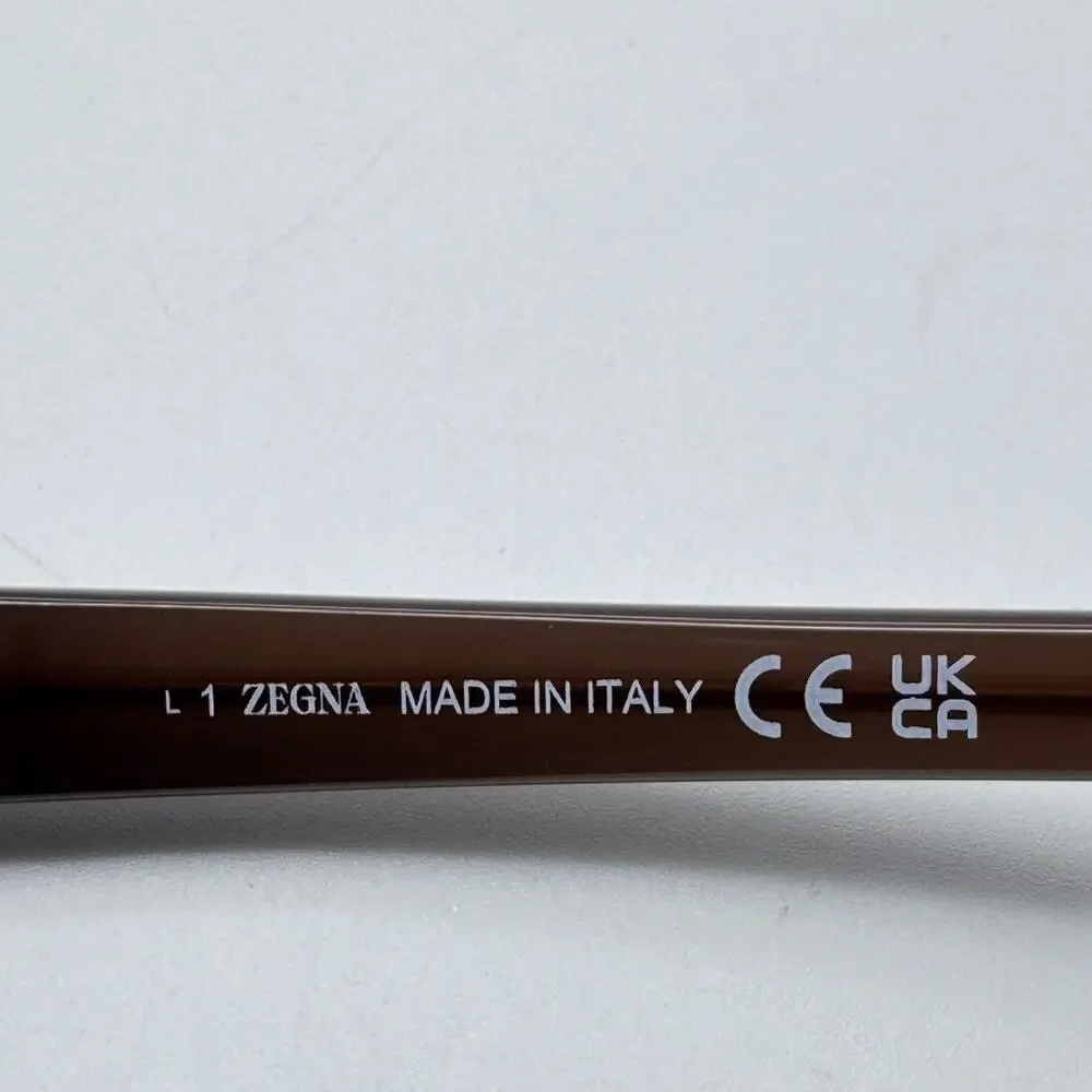 Ermenegildo Zegna Sunglasses EZ0271 48E Shiny Dark Brown Frame Brown Lens 48mm